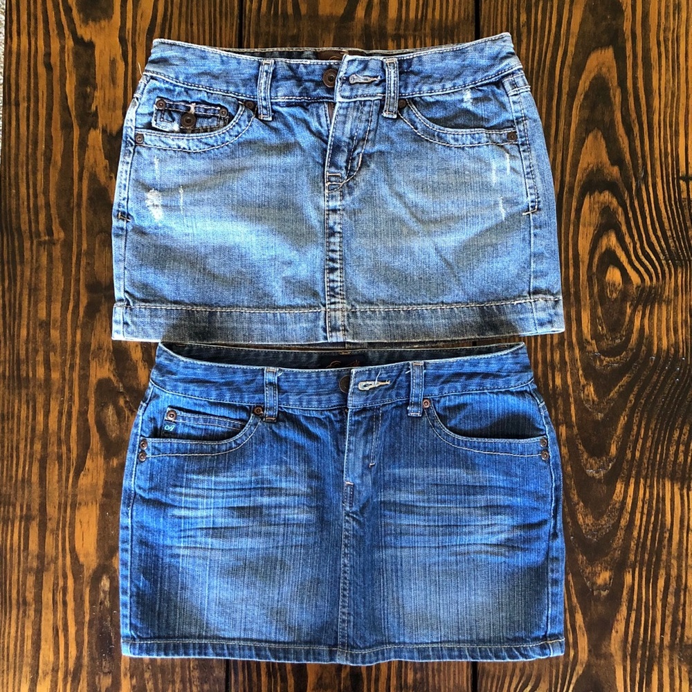 BUNDLE of 2 Aeropostale denim skirts